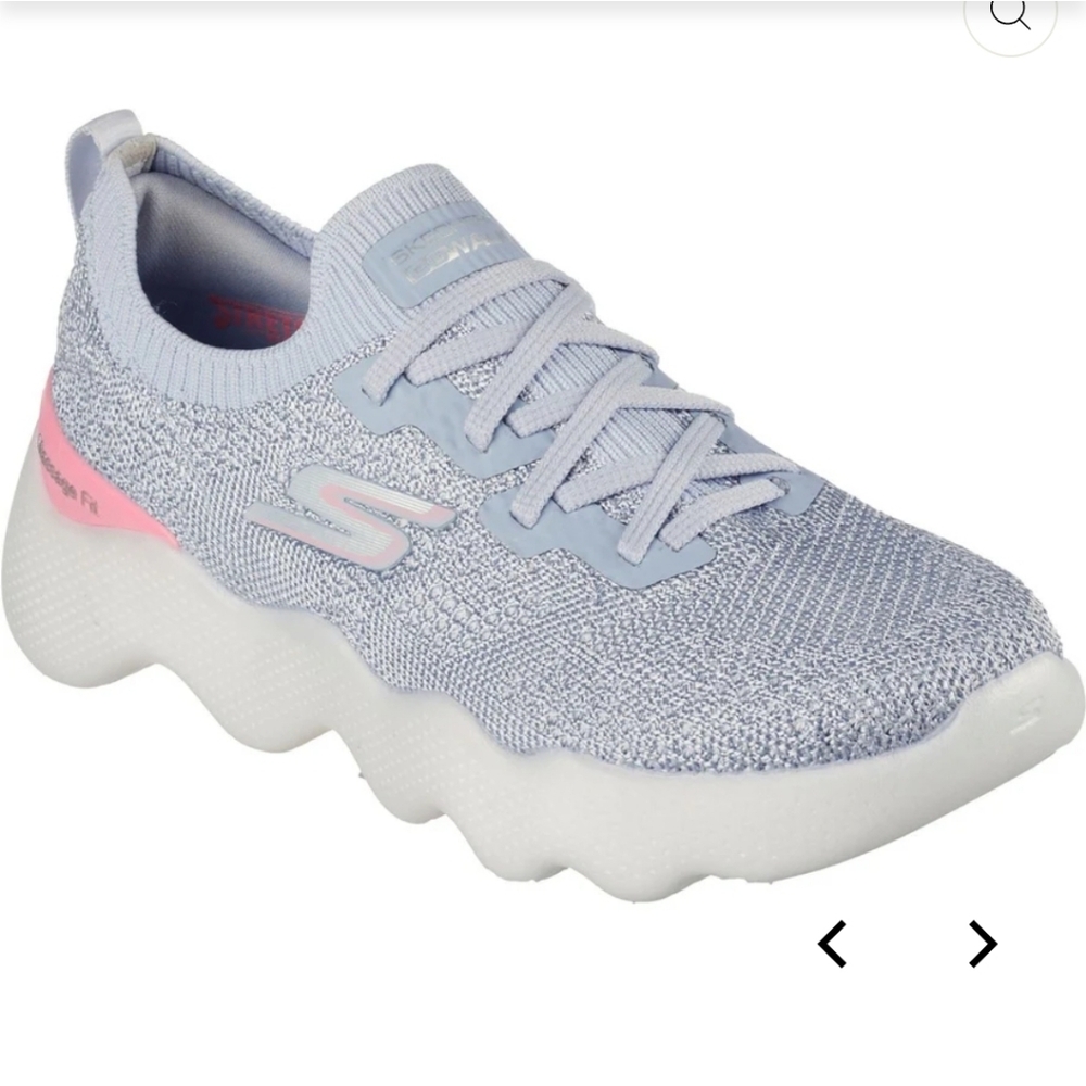 Wide Fit Skechers 124905 Go Walk Massage Fit Upsur Sneake Size 6